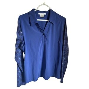 Nike  Long Sleeve Collared Golf Top